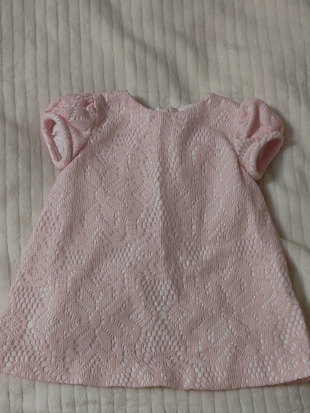 Puli & Me Pink Lace A-Line Baby Dress 3M